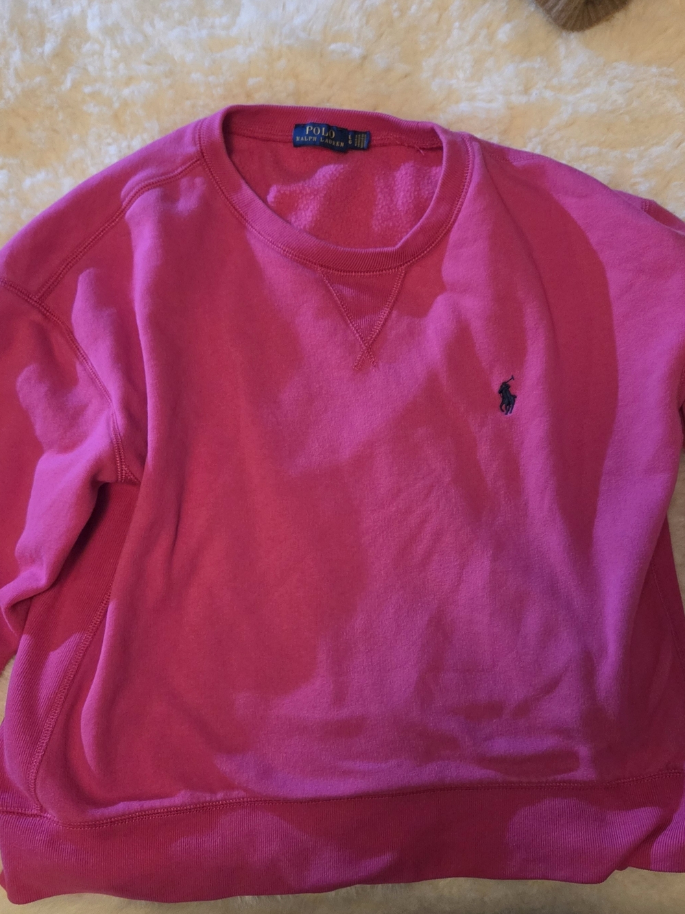 Ralph Lauren Men’s Hot Pink Crewneck Sweatshirt